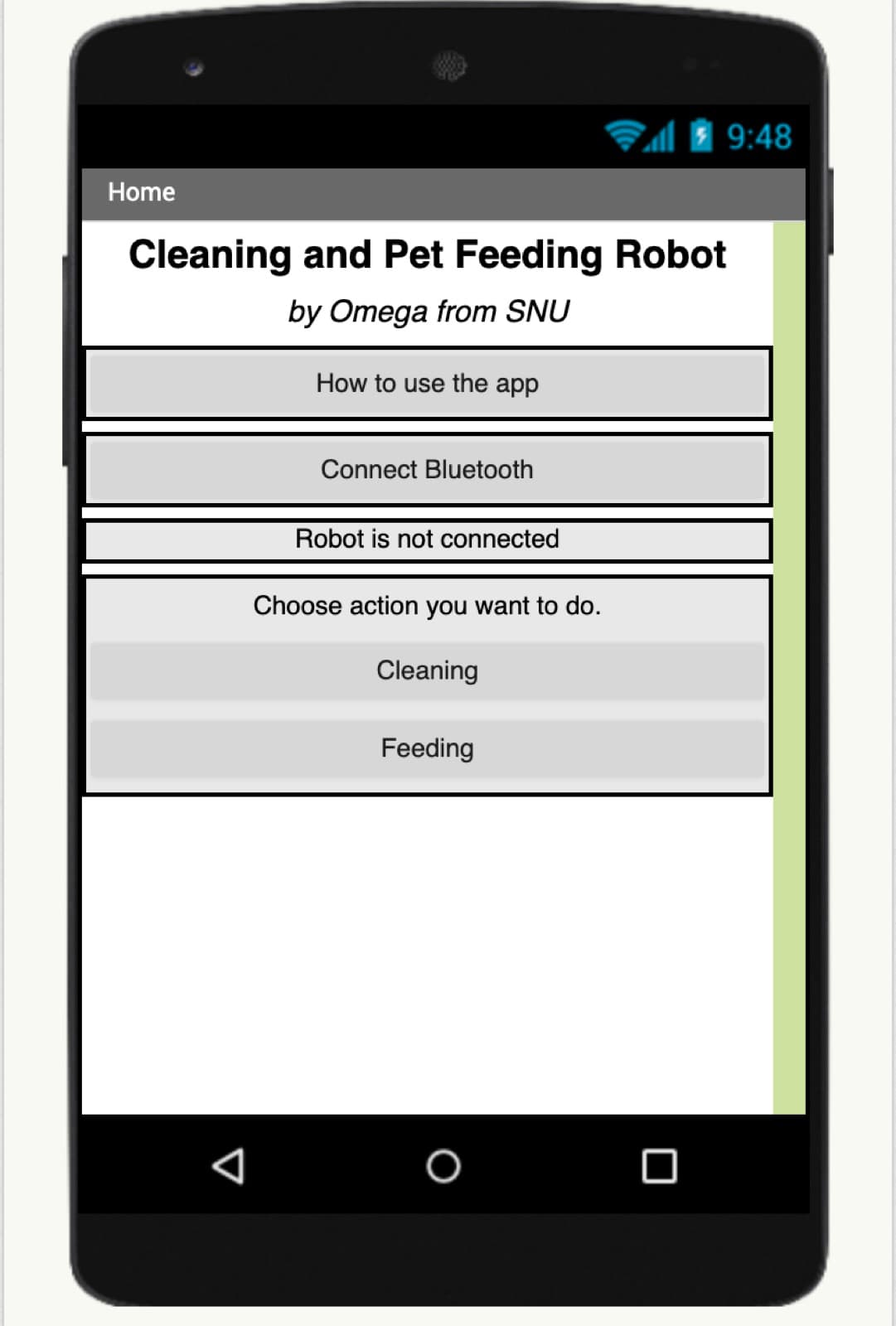 Pet Feeding – Cleaning Autonomous Robot